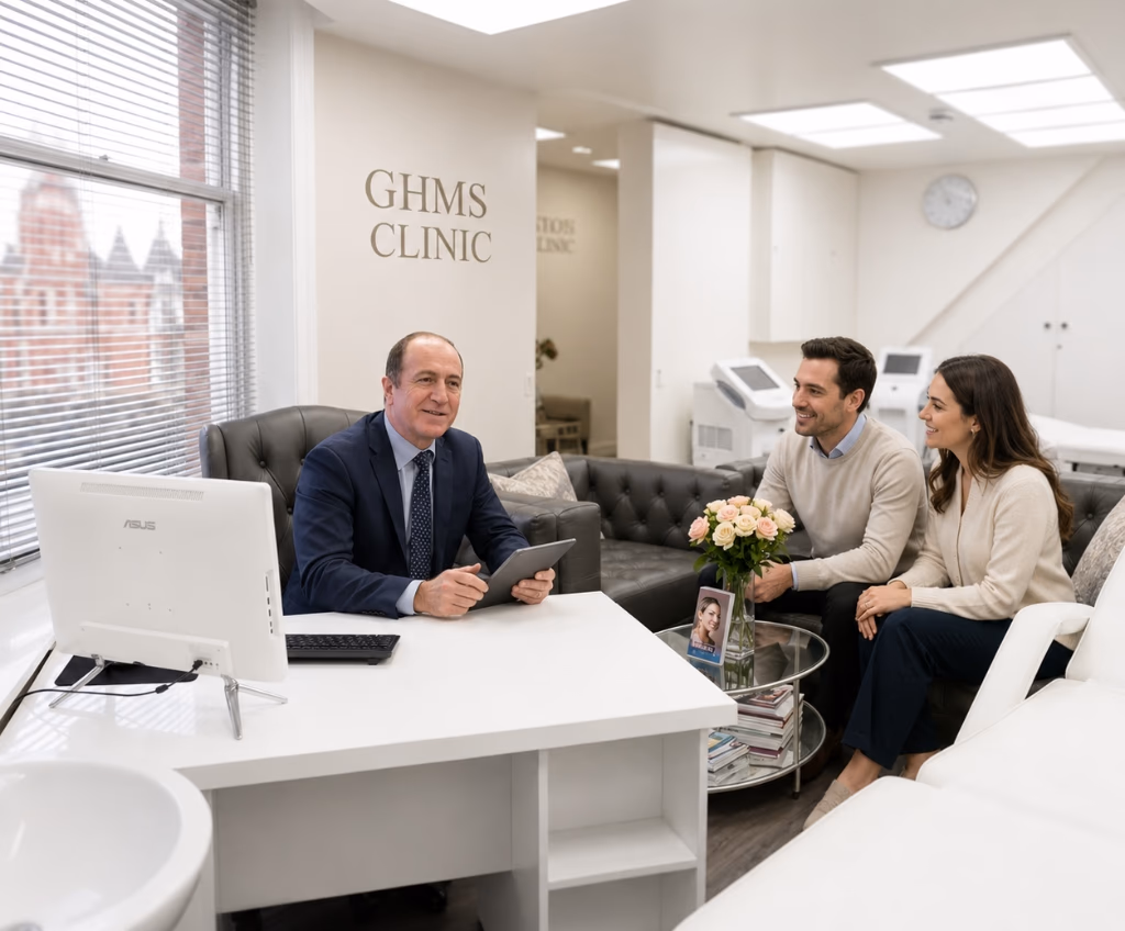 Doctor consultation at GHMS clinic in Earl's Court, London
